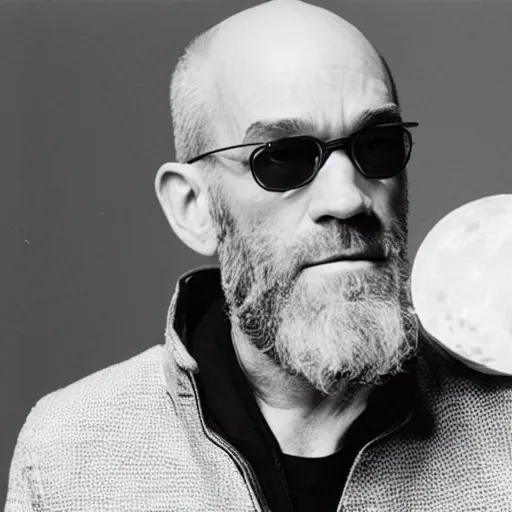 Image similar to michael stipe plays a concert on the moon