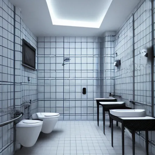 Prompt: interior design of a washroom, photorealist, 4 k