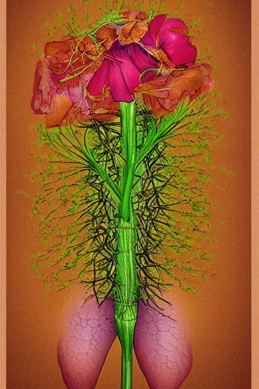 Image similar to internal anatomy of a flower