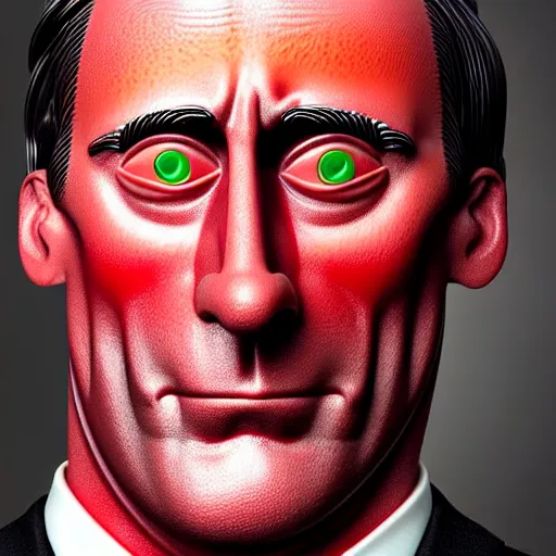 Image similar to uhd photorealistic statue of john hamm made entirely of spam. spasm john hamm. correct face.