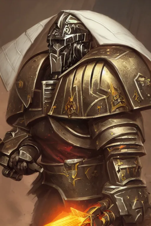 Image similar to armor portrait heros warhammer 4 0 k horus heresy fanart - the primarchs emperor by johannes helgeson animated with vfx concept artist & illustrator global illumination ray tracing hdr fanart arstation zbrush central hardmesh 8 k octane renderer comics stylized