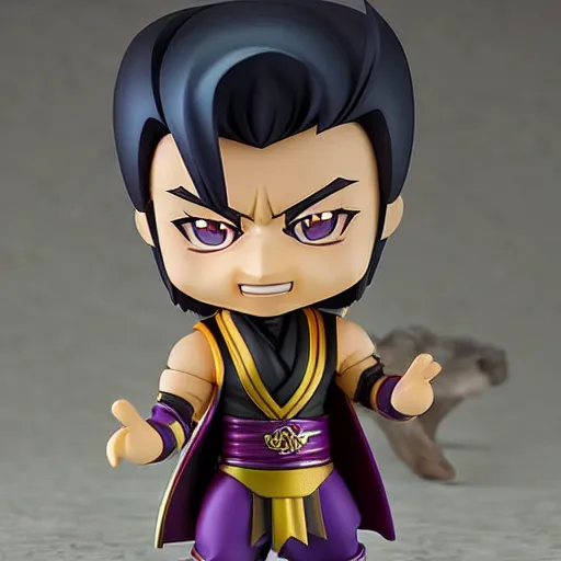 Image similar to shang tsung from mortal kombat, nendoroid, figurine, detailed product photo