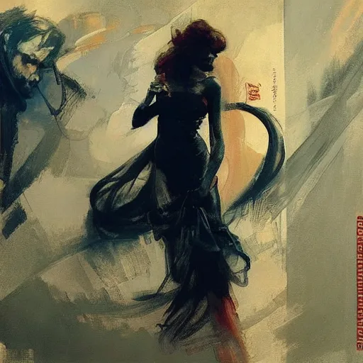 Image similar to 7 of 9, intricate, elegant, highly detailed, greg manchess, mucha, liepke, ruan jia, jeffrey catherine jones, ridley scott