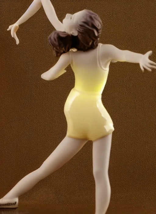 Image similar to Fine Image on the store website, eBay, Full body, 80mm resin figure of a cute modern dancer girl, environmental light from the front