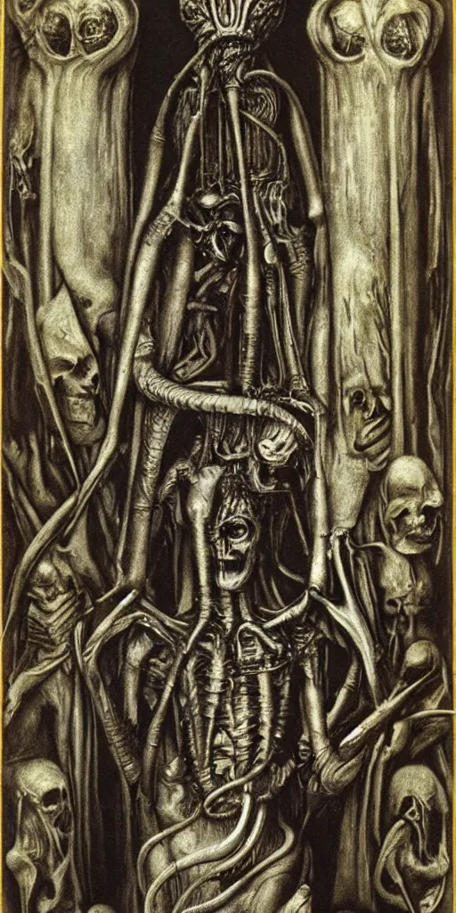 Image similar to st. peter, h. r. giger