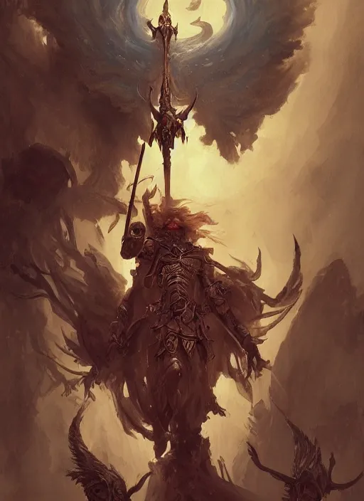 Image similar to digital _ painting _ of _ god of death _ by _ filipe _ pagliuso _ and _ justin _ gerard _ symmetric _ fantasy _ highly _ detailed _ realistic _ intricate _ port