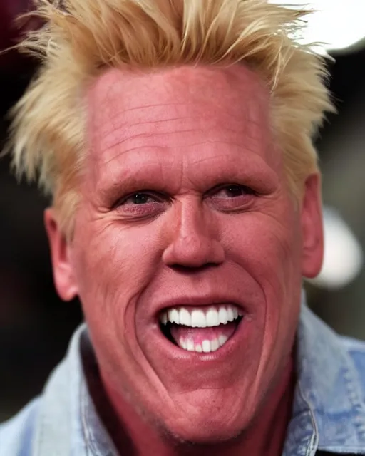 Image similar to cherry merged with gary busey
