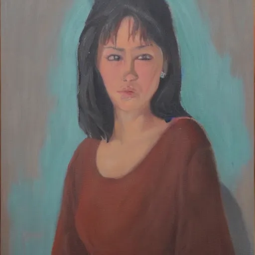 Prompt: female portrait, oil painting