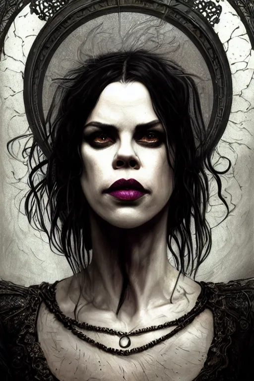 Image similar to portrait of fairuza balk as death of the endless, the sandman, grey clothes, in persian temple wet night, sci - fi and fantasy, intricate and very very beautiful and elegant, highly detailed, digital painting, artstation, concept art, smooth and sharp focus, illustration, art by tian zi and wlop and alphonse mucha