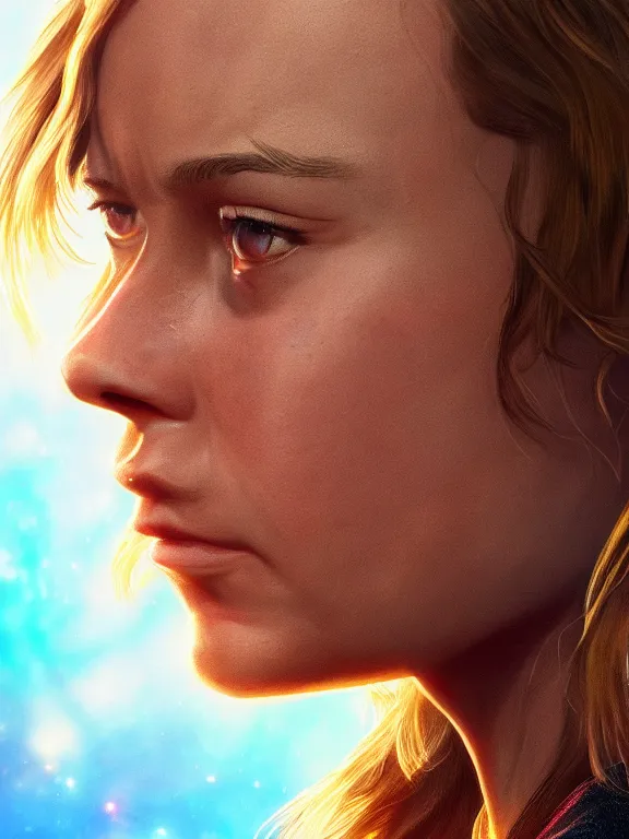 Prompt: portrait art of Brie Larson, 8k ultra realistic , lens flare, atmosphere, glow, detailed,intricate, full of colour, cinematic lighting, trending on artstation, 4k, hyperrealistic, focused, extreme details, unreal engine 5, cinematic, masterpiece