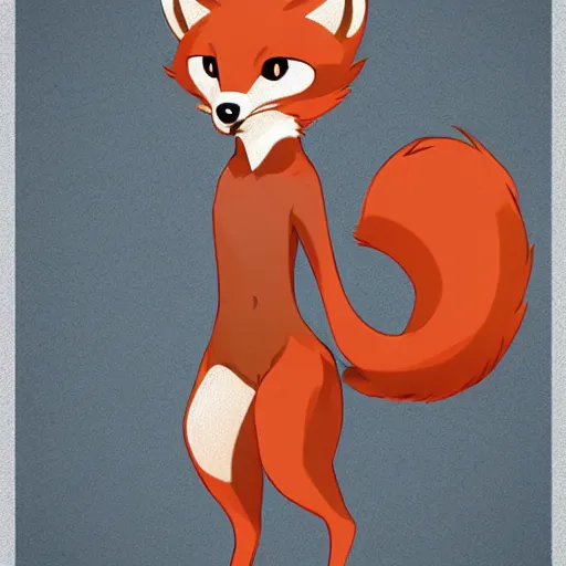 Image similar to an anthropomorphic fox, fursona!!! by kawacy, trending on artstation, full body