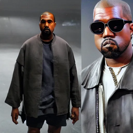Prompt: kanye west in akira movie