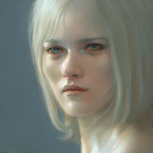 Prompt: Griffith, closeup character portrait art by Donato Giancola, Craig Mullins, digital art, trending on artstation