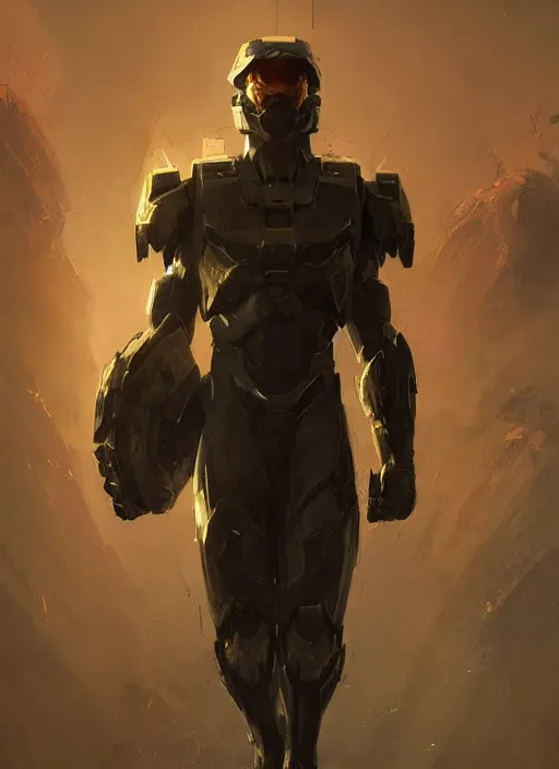 Prompt: young male, halo, by greg rutkowski, wlop