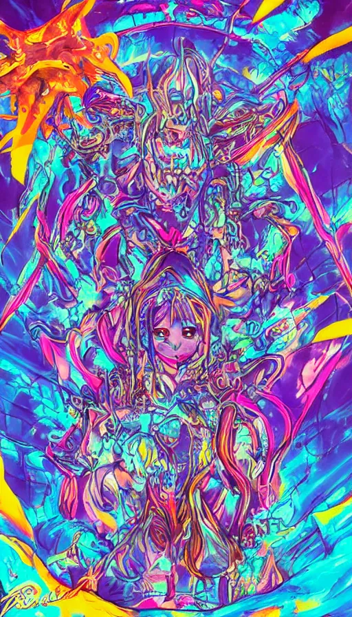 Image similar to Psytrance Artwork, by Gainax Co,