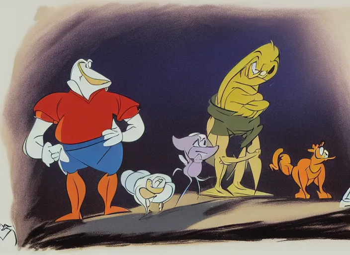 Image similar to original animation cel by milt kahl