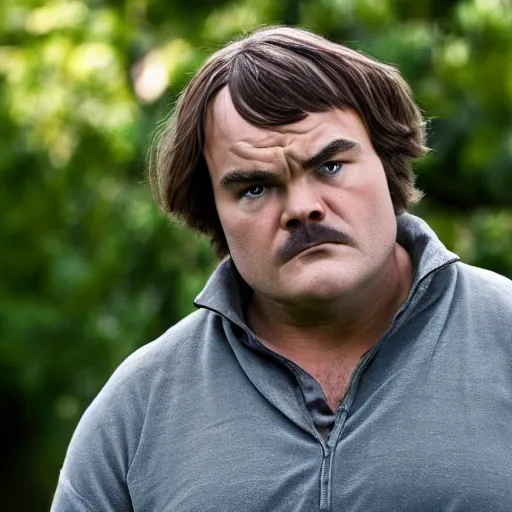 Prompt: jack black in the movie oblivion, highly detailed, 8 k