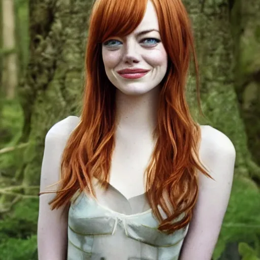 Prompt: emma stone as a wood elf