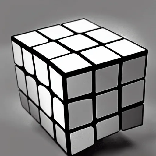 Image similar to a rubix cube made of dark matter