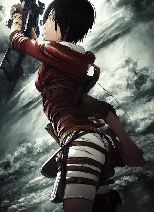 Malena es Mikasa en cosplay del anime Attack on Titan-demhanvico.com.vn