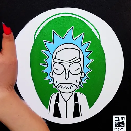 portrait in the style of rick and morty by Vitaliy on Dribbble