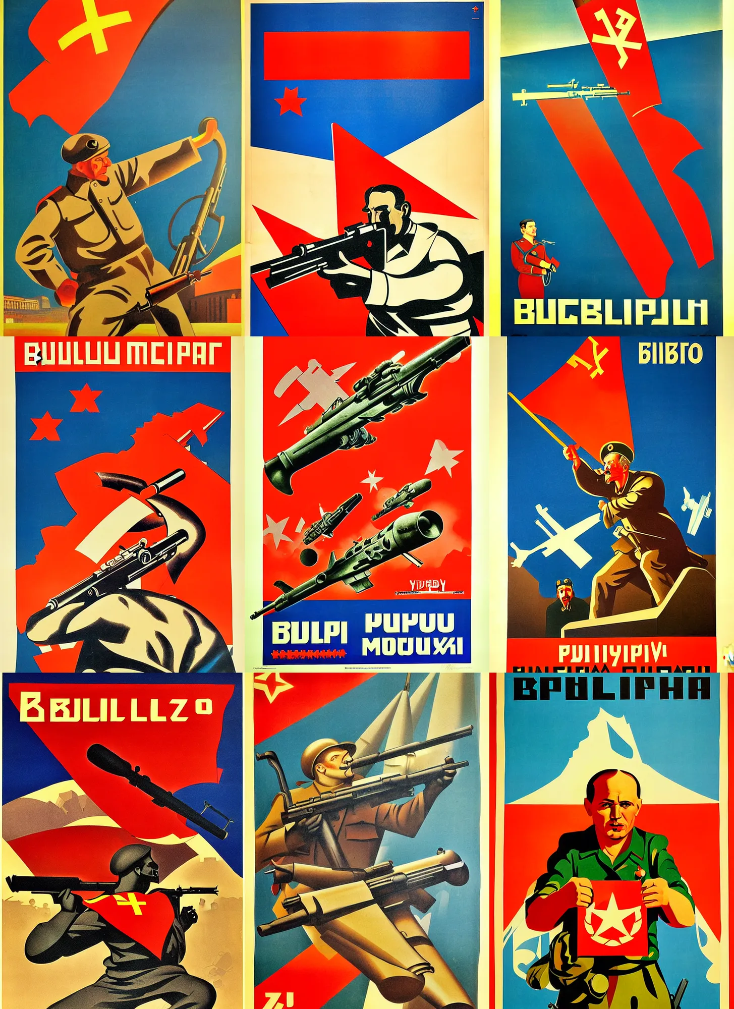 Prompt: soviet propaganda poster of the bullpup moisin, socialist realism. by alexander zelensky, viktor deni, havrylo pustoviyt