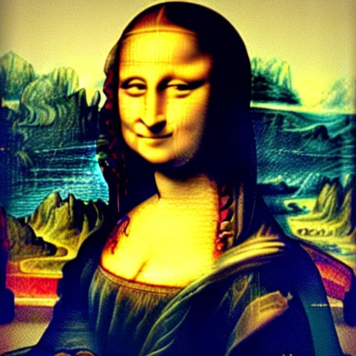 Prompt: the mona lisa but with a cats face