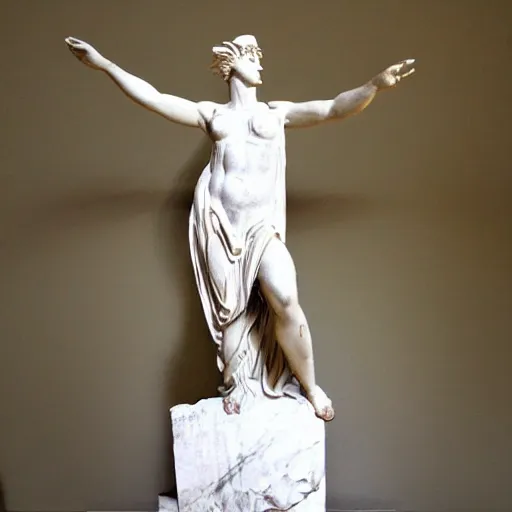 Prompt: Winged Victory of Samothrace without wings