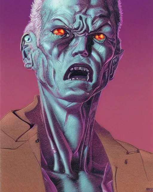 Image similar to portrait of stand from jojo bizzare adventure painted by hirohiko araki and zdislav beksinski and wayne barlowe and greg rutkowski