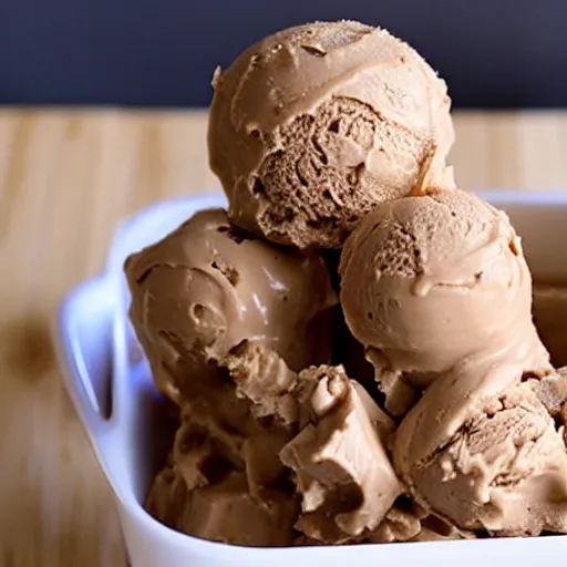 Prompt: peanut butter fudge ice cream