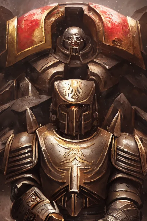 Image similar to armor portrait heros warhammer 4 0 k horus heresy fanart - the primarchs emperor by johannes helgeson animated with vfx concept artist & illustrator global illumination ray tracing hdr fanart arstation zbrush central hardmesh 8 k octane renderer comics stylized