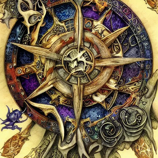 Image similar to detailed and sharp cancer zodiac artwork, mystic style, detailed, 8 k, detailed, symmetrical, by brian froud