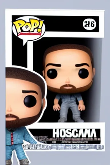 Image similar to “ very very intricate photorealistic photo of a hasan piker funko pop on a white background, award - winning details ”