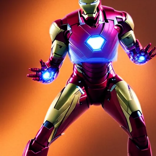 Image similar to still photo of futuristic bleeding edge iron man suit from comics, highly detailed, photorealistic portrait, bright studio setting, studio lighting, crisp quality and light reflections, unreal engine 5 quality render