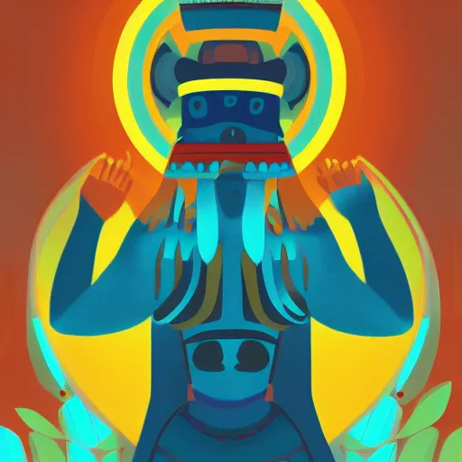 Image similar to mayan priestess, sharp focus, james gilleard, print, game art