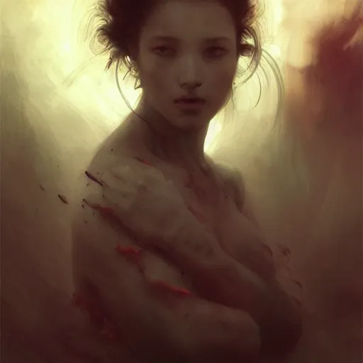 Prompt: hell by frank miller, illustration by Ruan Jia and Mandy Jurgens and William-Adolphe Bouguereau, Artgerm, 4k, digital art, surreal, space dandy style, highly detailed, godsend, artstation, digital painting, concept art, smooth, sharp focus, illustration by Ruan Jia and Mandy Jurgens and William-Adolphe Bouguereau