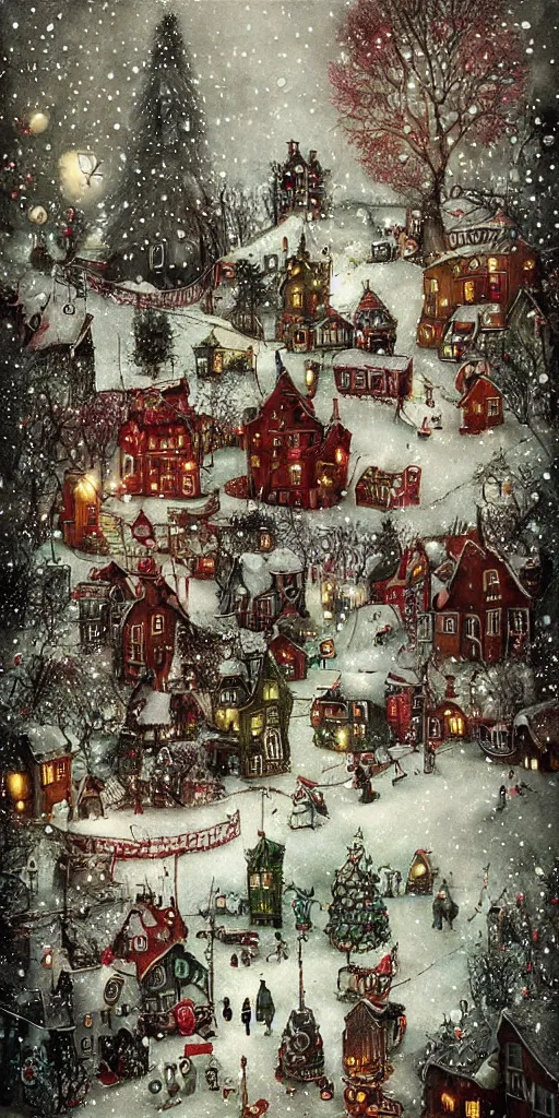 Image similar to a christmas scene by alexander jansson