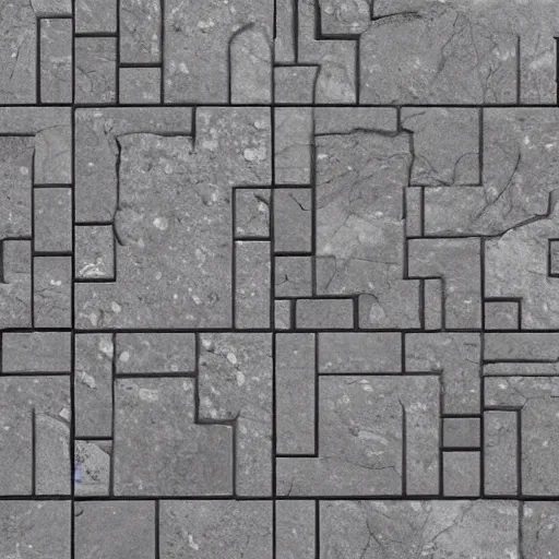 Prompt: an albedo texture of perfectly tiling granite tiles, flat lighting, top - down photograph