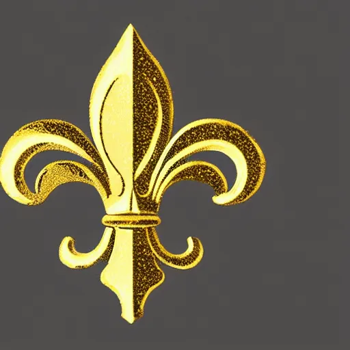 Prompt: fleur de lis,higly detailed,golden,diamonds,digital art