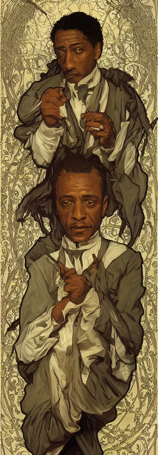 Image similar to gustavo fring as saint hyper realistic painting 1 9 0 0 s alphonso mucha