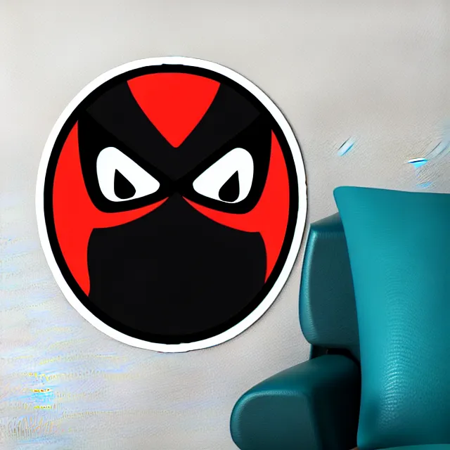 Prompt: svg sticker art of a ninja