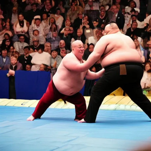 Image similar to joe biden sumo wrestling