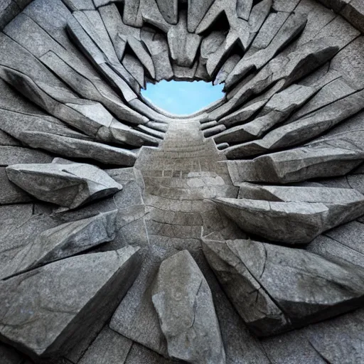 Image similar to stargate made of stone that form a circle, cinematic view, epic sky, highly detailed