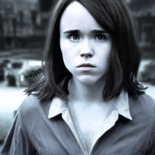 Prompt: ellen page kitty pryde shadowcat xmen last stand in a vintage photo 3 5 mm film grain noisy realistic high detail