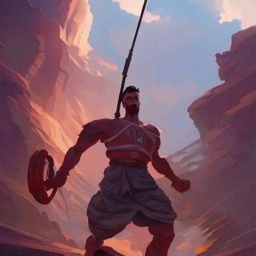 Image similar to hero world ben hur, behance hd by jesper ejsing, by rhads, makoto shinkai and lois van baarle, ilya kuvshinov, rossdraws global illumination