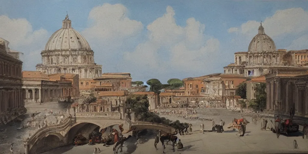 Image similar to painting of Oriental Rome