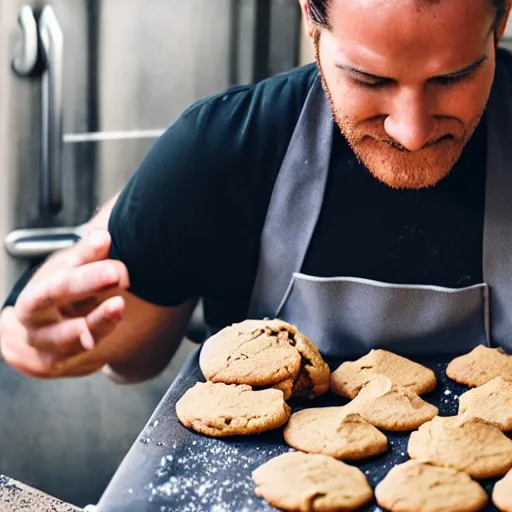 Image similar to man baking cookies at playground