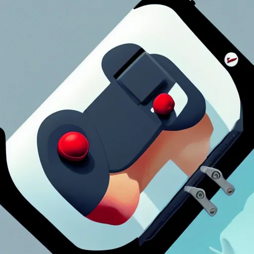 Image similar to face icon stylized minimalist nintendo switch, loftis, cory behance hd by jesper ejsing, by rhads, makoto shinkai and lois van baarle, ilya kuvshinov, rossdraws global illumination