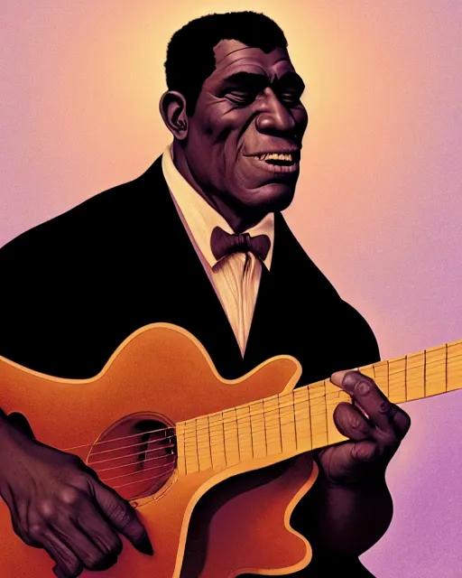 Prompt: disney pixar portrait 8 k photo of blues musician howlin'wolf : : by weta, greg rutkowski, wlop, ilya kuvshinov, rossdraws, artgerm, annie leibovitz, rave, unreal engine, alphonse mucha : :