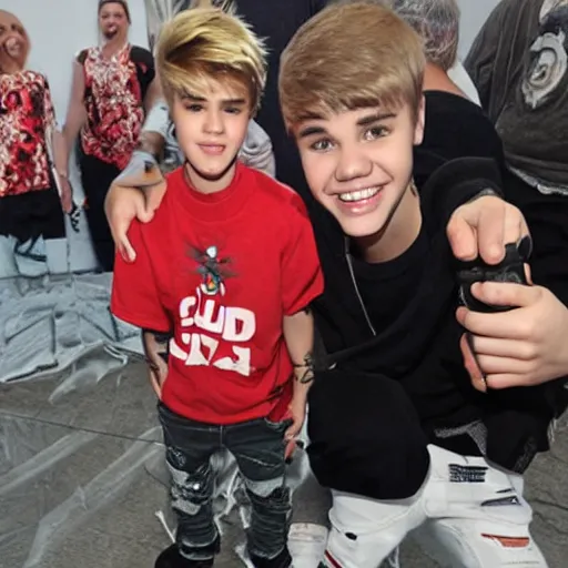 Image similar to justin bieber with down syndrom